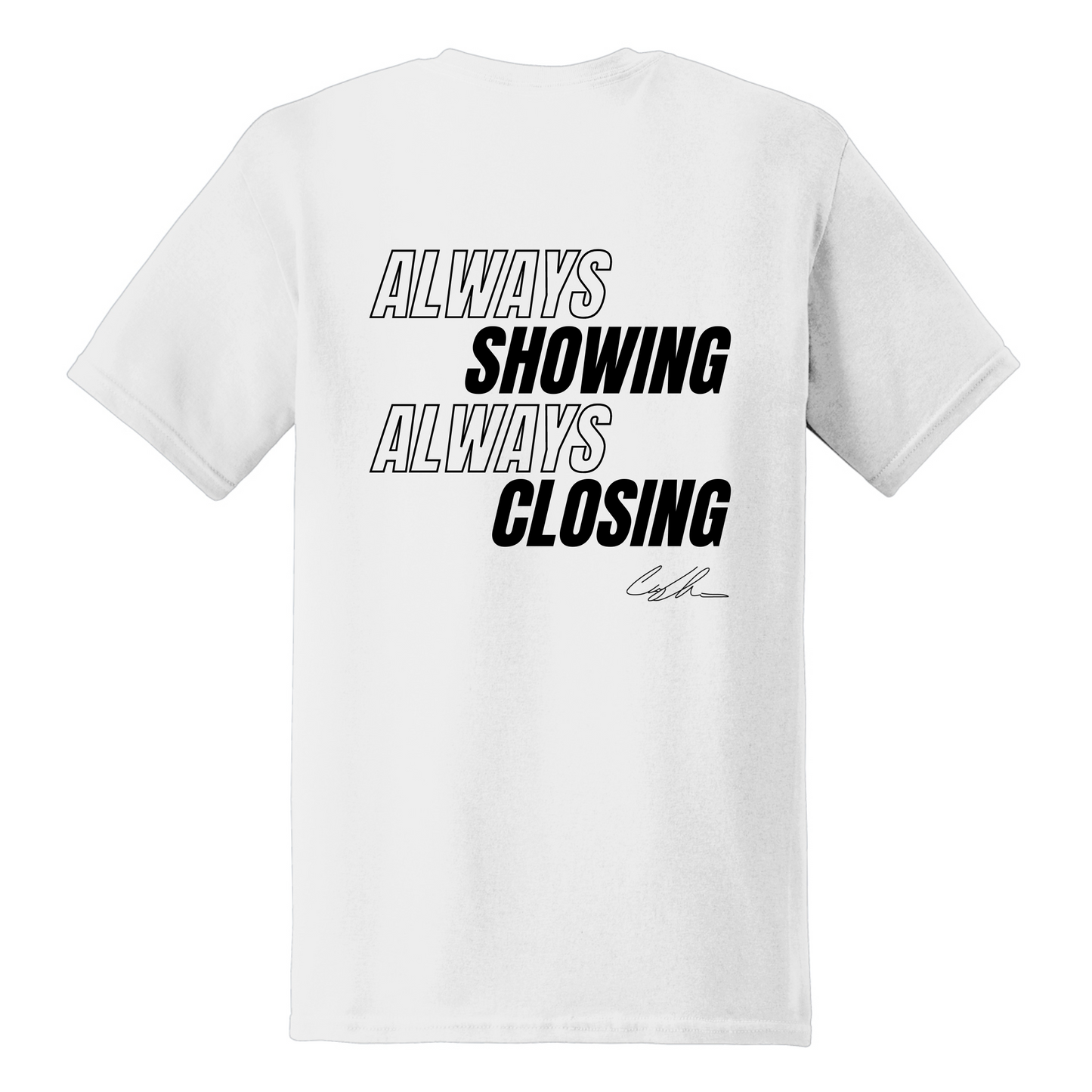 WHITE SIGNATURE T-SHIRT