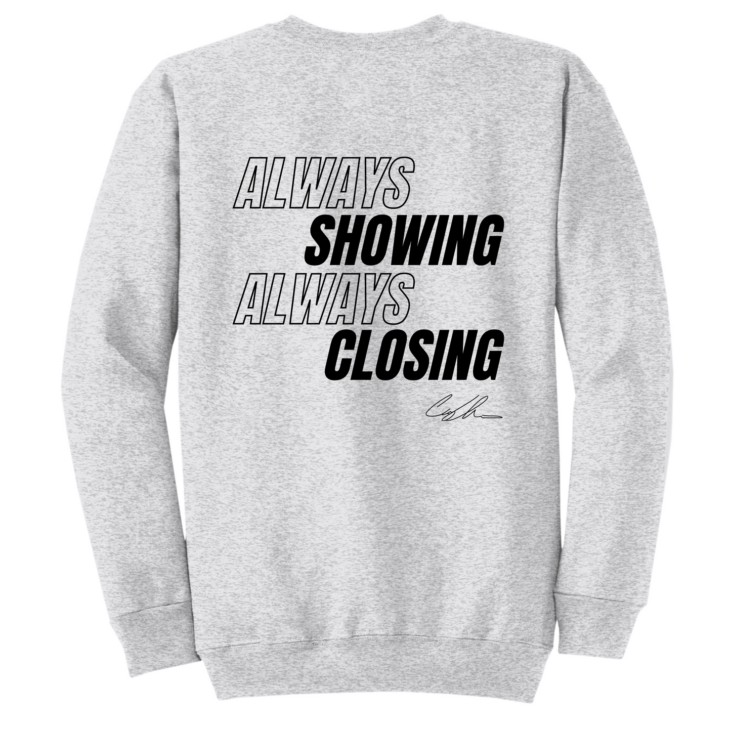 LIGHT GREY CREWNECK