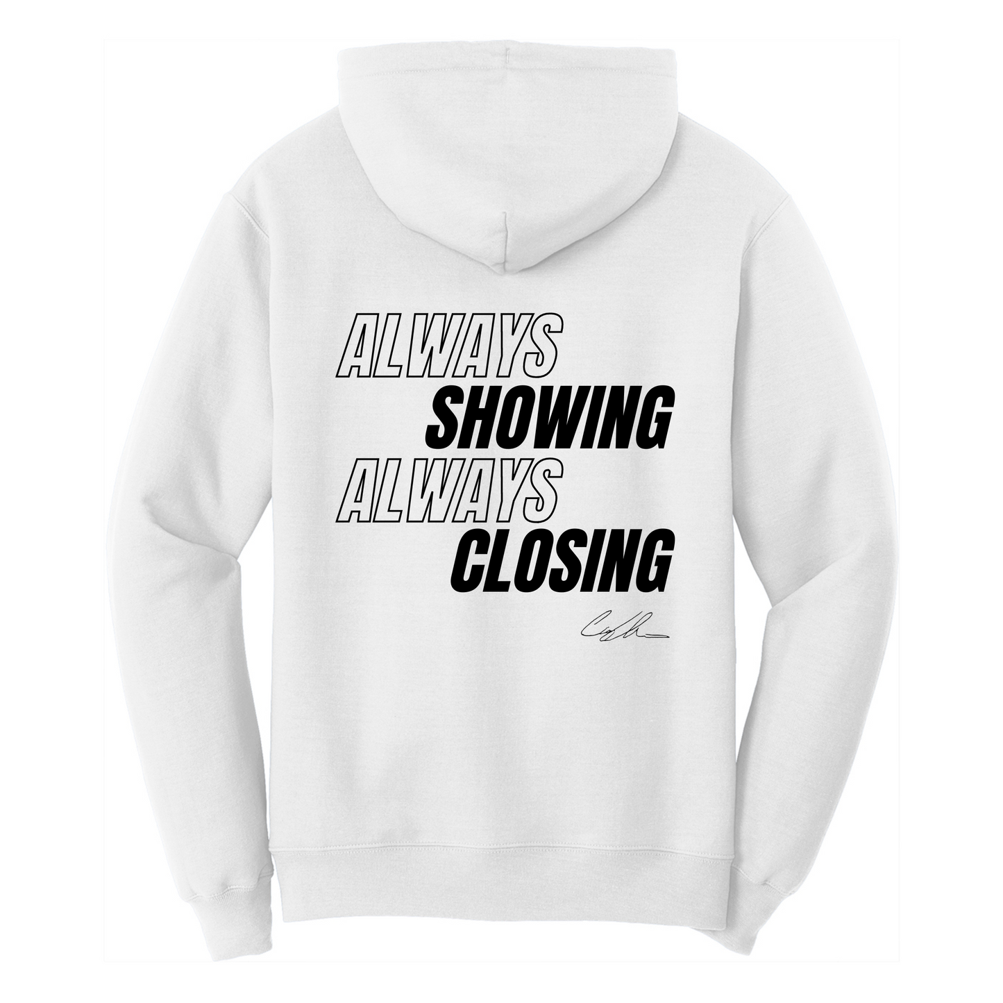 WHITE HOODIE